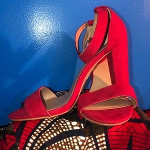 Red Torrid Block Heel